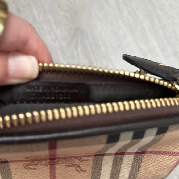 Burberry Haymarket Check Clara Pochette in Chocolate | EUC - Picture 10 of 12